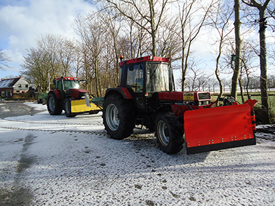 Sneeuw schuiven & zout strooien