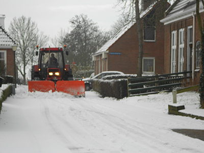 Sneeuw schuiven & zout strooien